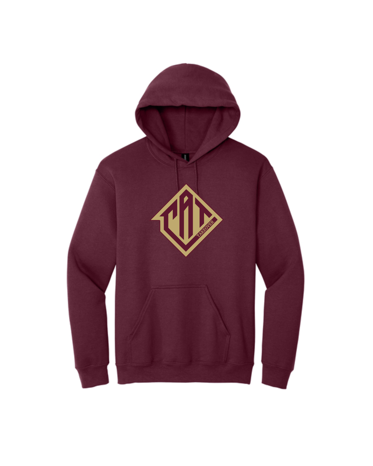CAT Takeover- Heavy Blend Hoodie- CAT Gold & Maroon Logo