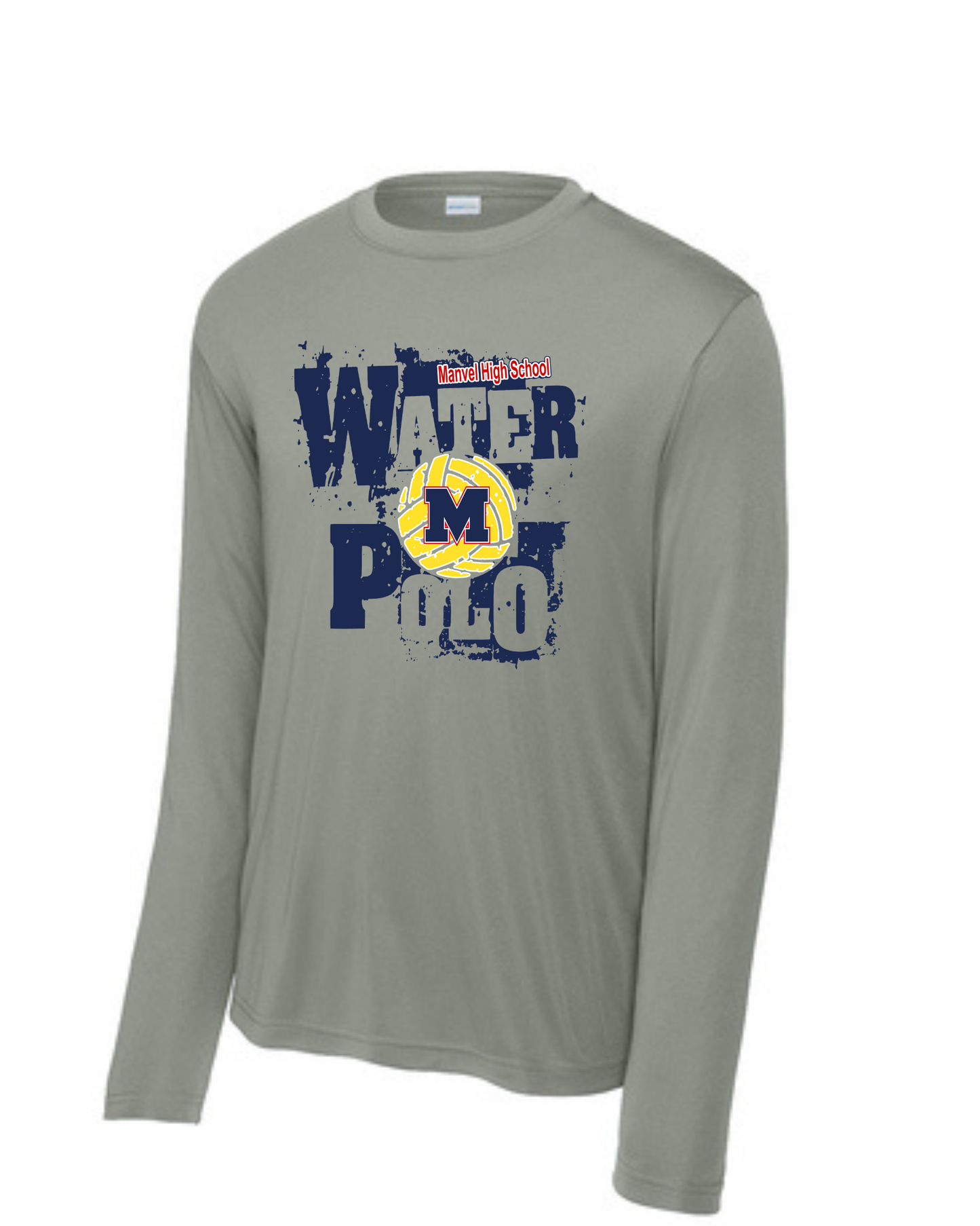 Manvel Water Polo- Manvel Water Polo Long Sleeve Performance Tee