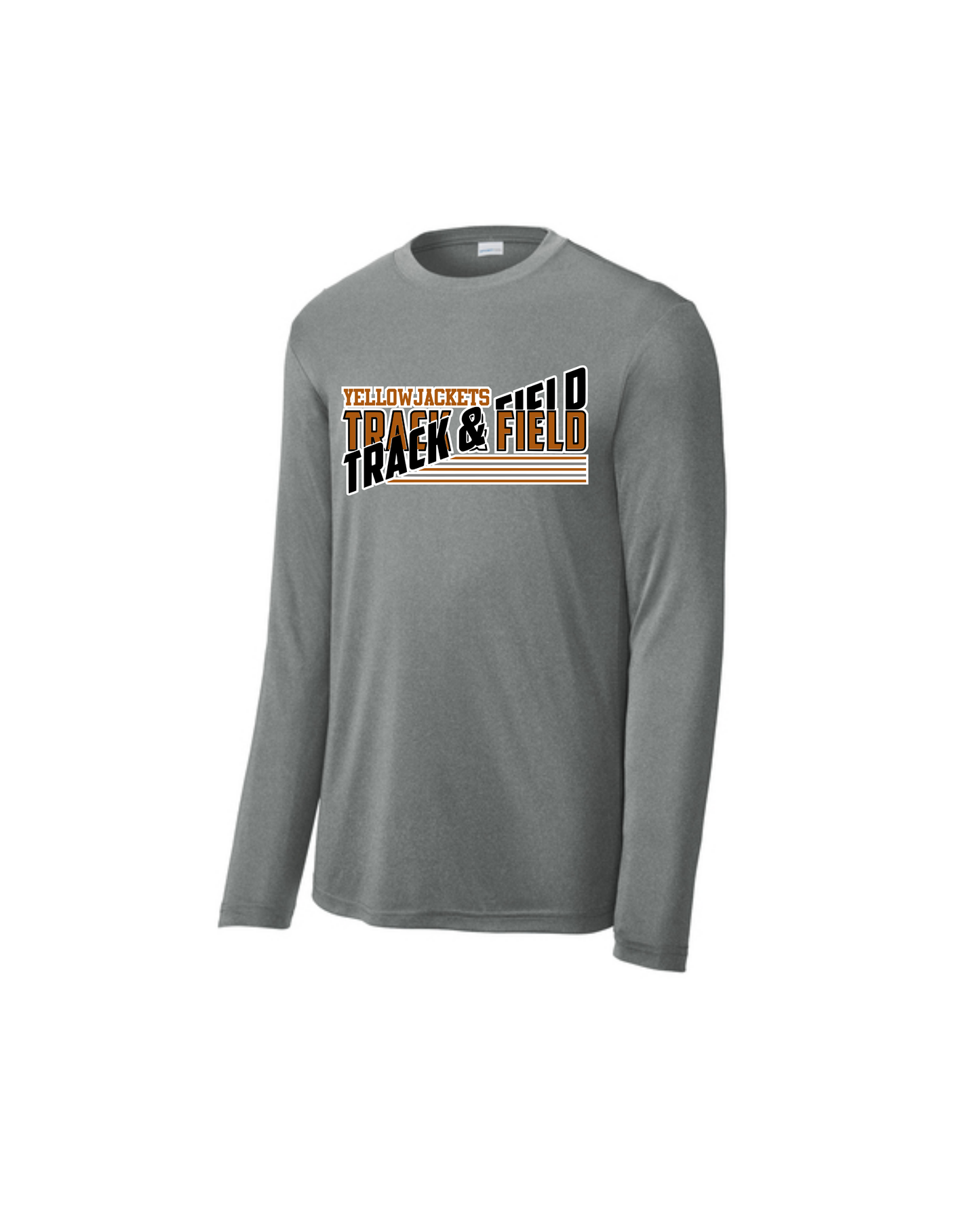 Alvin HS Track and Field- Track and Field Split Performance Long Sleeve Tee