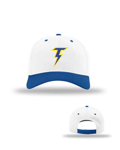 Thunder Baseball -Embroidered Logo Two Tone Five Panel Hat