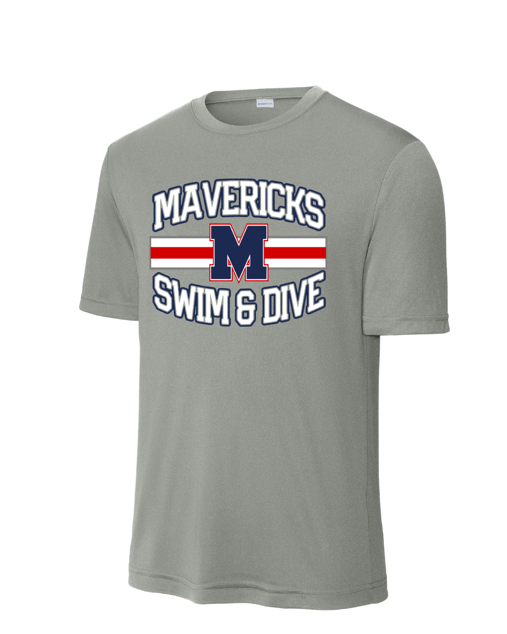 Manvel Swim & Dive-  Mavericks Swim Short Sleeve Performance Tee