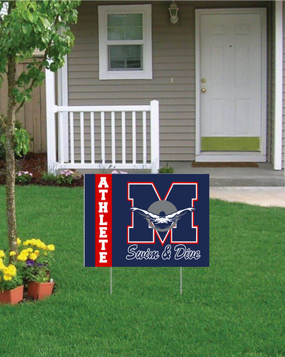 Manvel Swim and Dive Yard Sign 2025