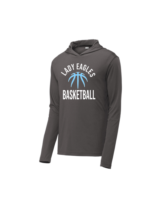 McNair Jr High - Lady Eagles Basketball Performance Long Sleeve Hooded Tshirt