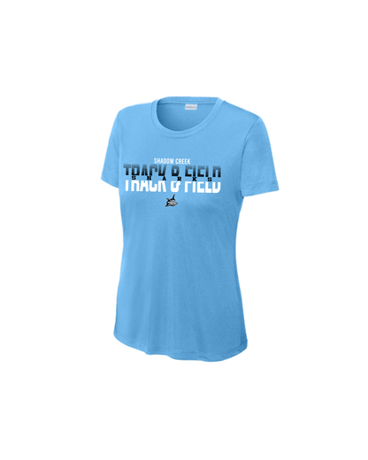 Shadow Creek HS - Split Track and Field  Ladies Performance Tee