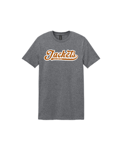 Alvin HS Track and Field - Cursive Jackets Track and Field Cotton Tee