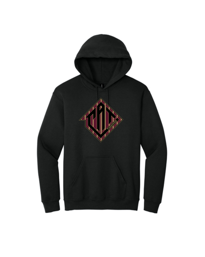CAT Takeover- Heavy Blend Hoodie- CAT Pin-Striped Logo