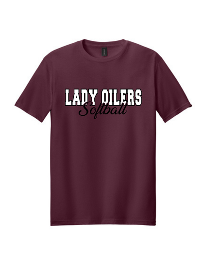 PHS Softball- Lady Oilers  Softball Cotton Tee