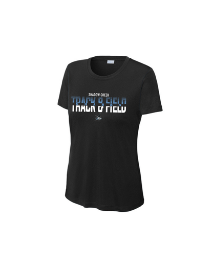 Shadow Creek HS - Split Track and Field  Ladies Performance Tee