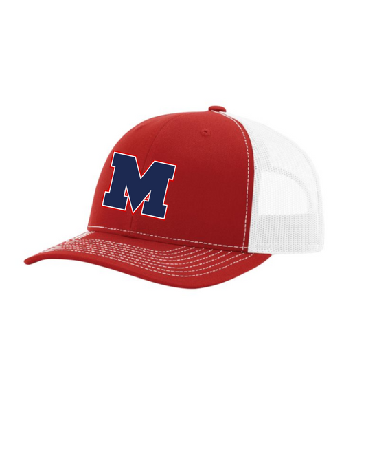 Manvel Athletics-  M Logo 3D Richardson Hat