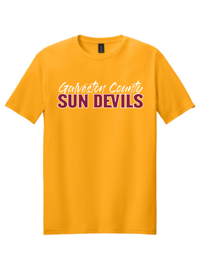 GC Sun Devils Baseball- Galveston County Sun Devils Cotton Tee
