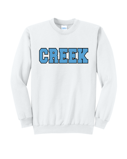 Shadow Creek HS -Creek Embroidered Applique Crewneck- Medium Gray
