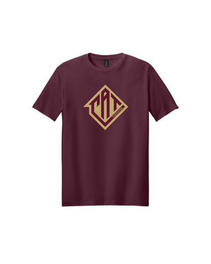 CAT Takeover- Cotton Tee- CAT Gold & Maroon Logo