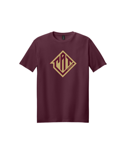 Cat Takeover - CAT Gold & Maroon Logo Cotton Tee Shirt