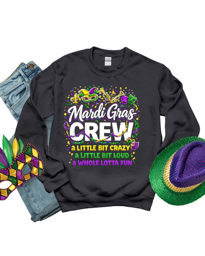 Sweatshirt-Mardi Gras Crew Sweatshirt