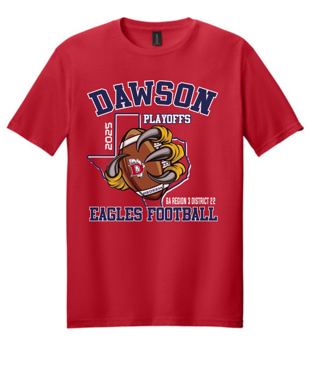 Dawson HS - Playoff Roster Tee 2025- Cotton Tee