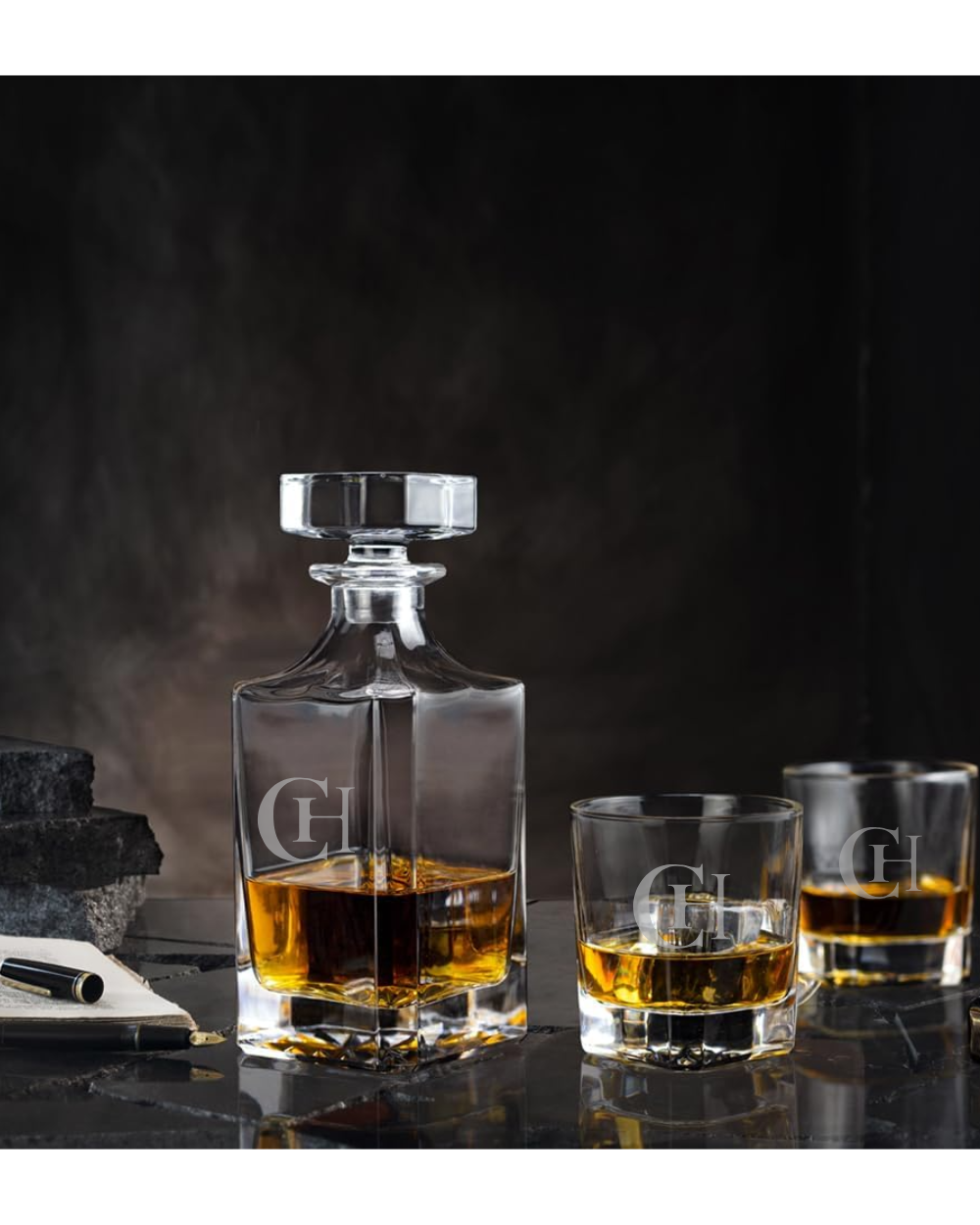 Gift-Personalized Engraved Decanter Set