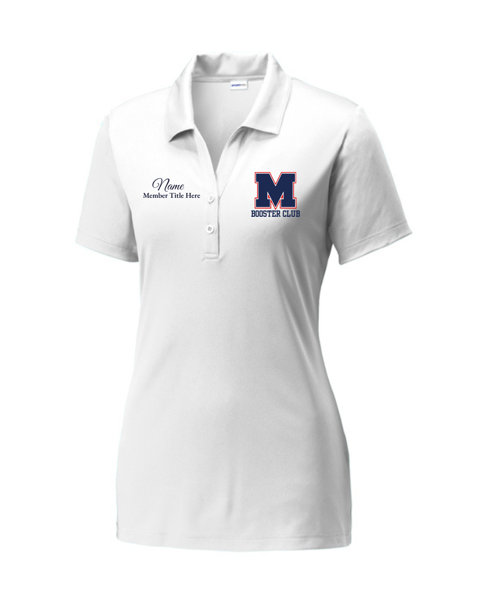 Manvel Booster Club- Ladies Performance Polo Shirt- Iron Grey