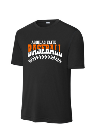 Aguilas Elite-AE Baseball Performance Tee- Black