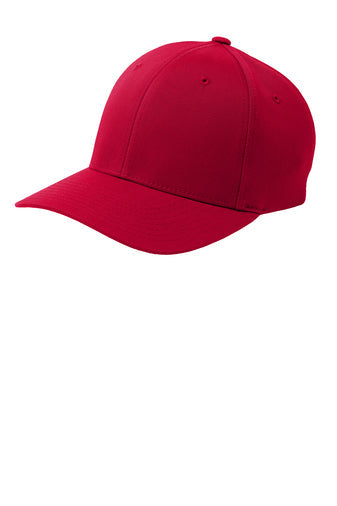 Texas Made-  Tx Made Logo Basketball Fitted Hat- red