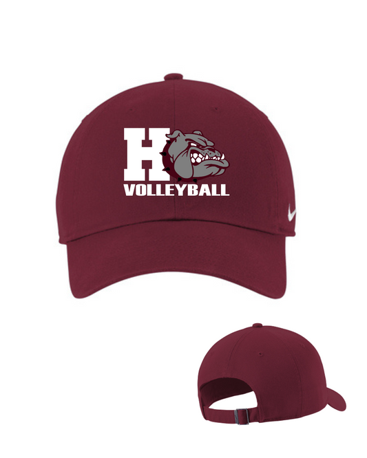 Heights Volleyball- Big H Volleyball Nike Heritage Cap- Maroon