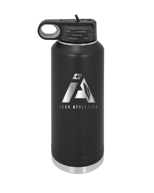 Icon Athletics- 40 oz Laser Engraved Water Bottle