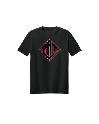 CAT Takeover- Cotton Tee- CAT Pin-Striped Logo