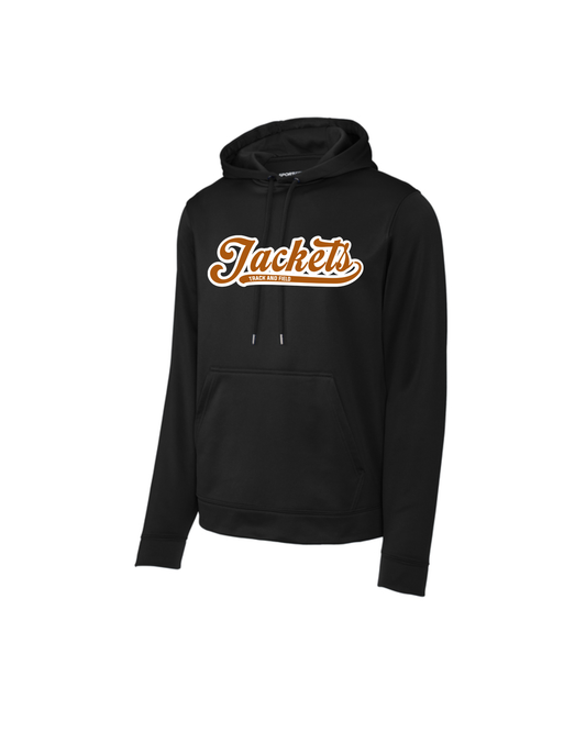 Alvin HS Track and Field- Cursive Jackets Track and Field Performance Hoodie