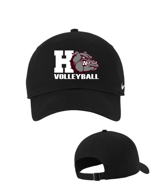 Heights Volleyball- Big H Volleyball Nike Heritage Cap- Black