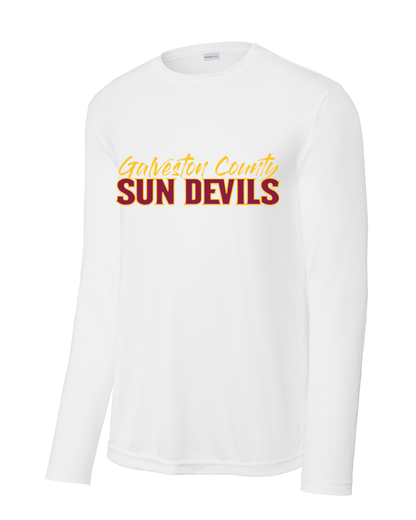GC Sun Devils Baseball- Galveston County Sun Devils Long Sleeve Performance Tee