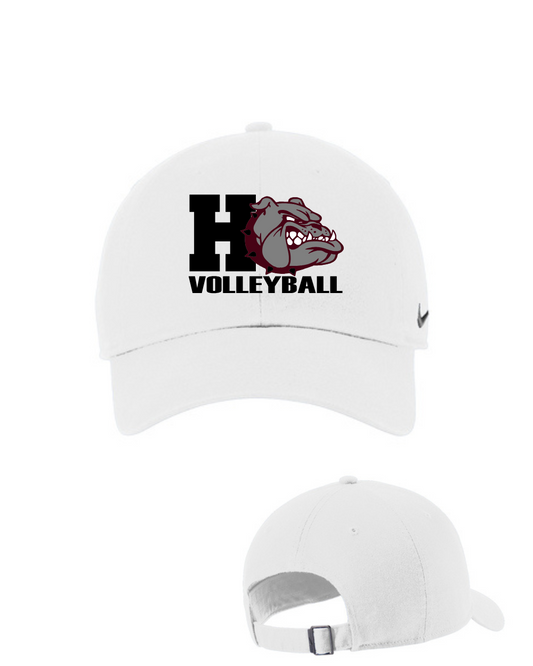 Heights Volleyball- Big H Volleyball Nike Heritage Cap- White