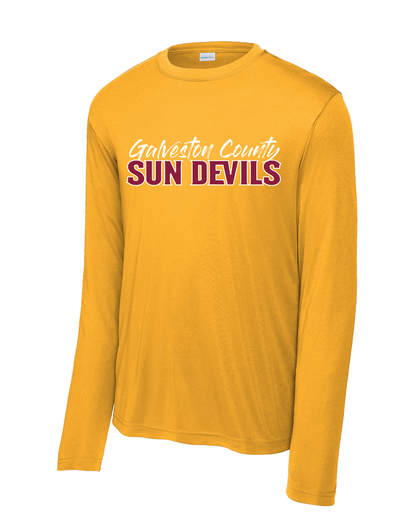 GC Sun Devils Baseball- Galveston County Sun Devils Long Sleeve Performance Tee