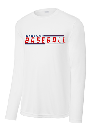 Dawson Baseball - Dawson Baseball Lines- Long Sleeve Performance Tee
