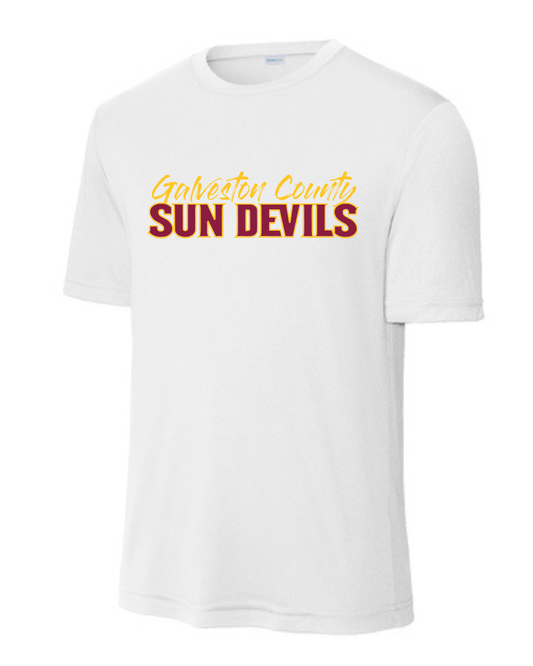 GC Sun Devils Baseball- Galveston County Sun Devils  Short Sleeve Performance Tee