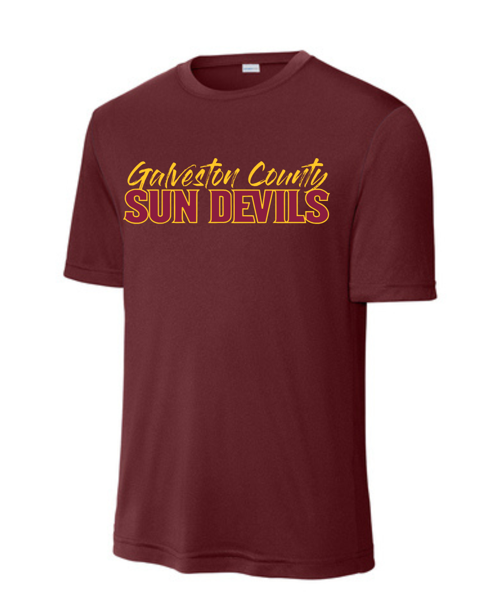 GC Sun Devils Baseball- Galveston County Sun Devils  Short Sleeve Performance Tee