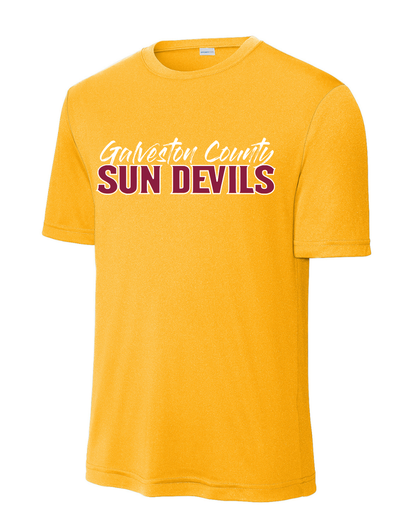 GC Sun Devils Baseball- Galveston County Sun Devils  Short Sleeve Performance Tee