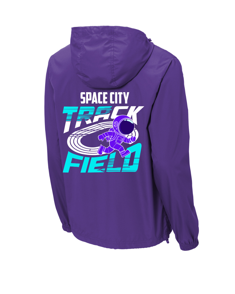 Space City Track & Field-  Space city  Pullover Rain Jacket