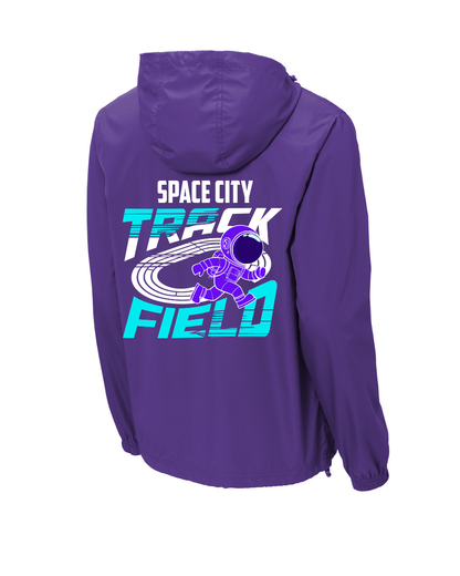 Space City Track & Field-  Space city  Pullover Rain Jacket