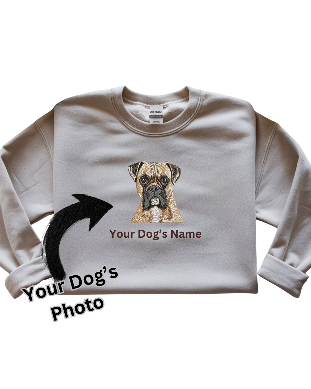 Pet Lovers- Embroidered Dog Sweatshirt