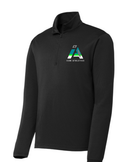 Icon Athletics- Icon Performance Qtr Zip Top- Black