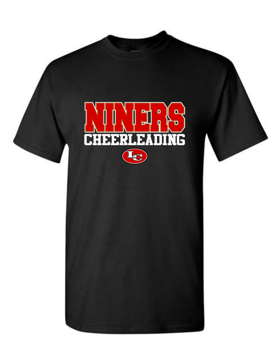 League City 49ers- Niners Cheer Cotton Blend Tee- Black