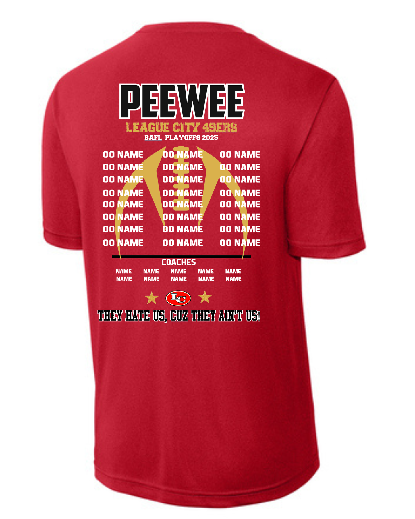 League City 49ers- Playoff Tee 2025 - Performance Tee