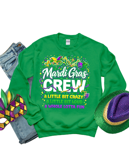 Sweatshirt-Mardi Gras Crew Sweatshirt