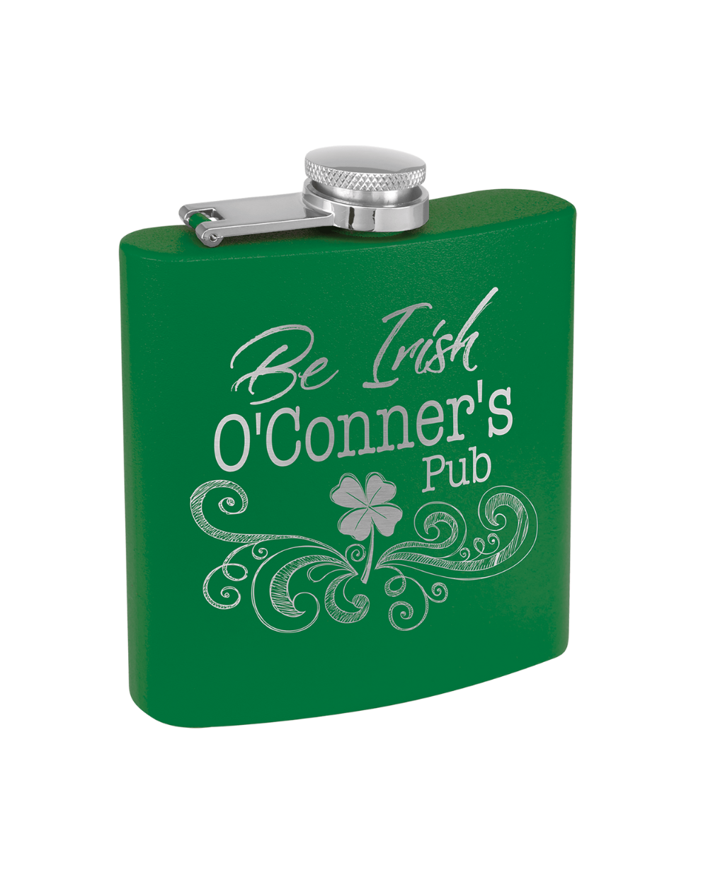 Gift- Laser Engraved Powder Coated  Flask