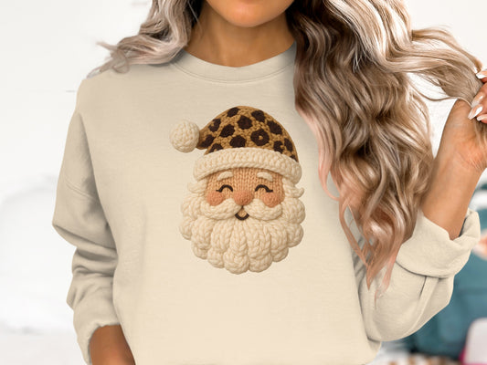 Cozy Santa Claus Sweater with Festive Design