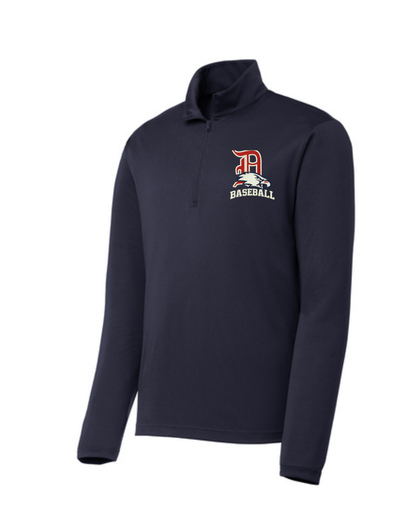 Dawson Baseball - Quarter Zip Long Sleeve Performance Tee