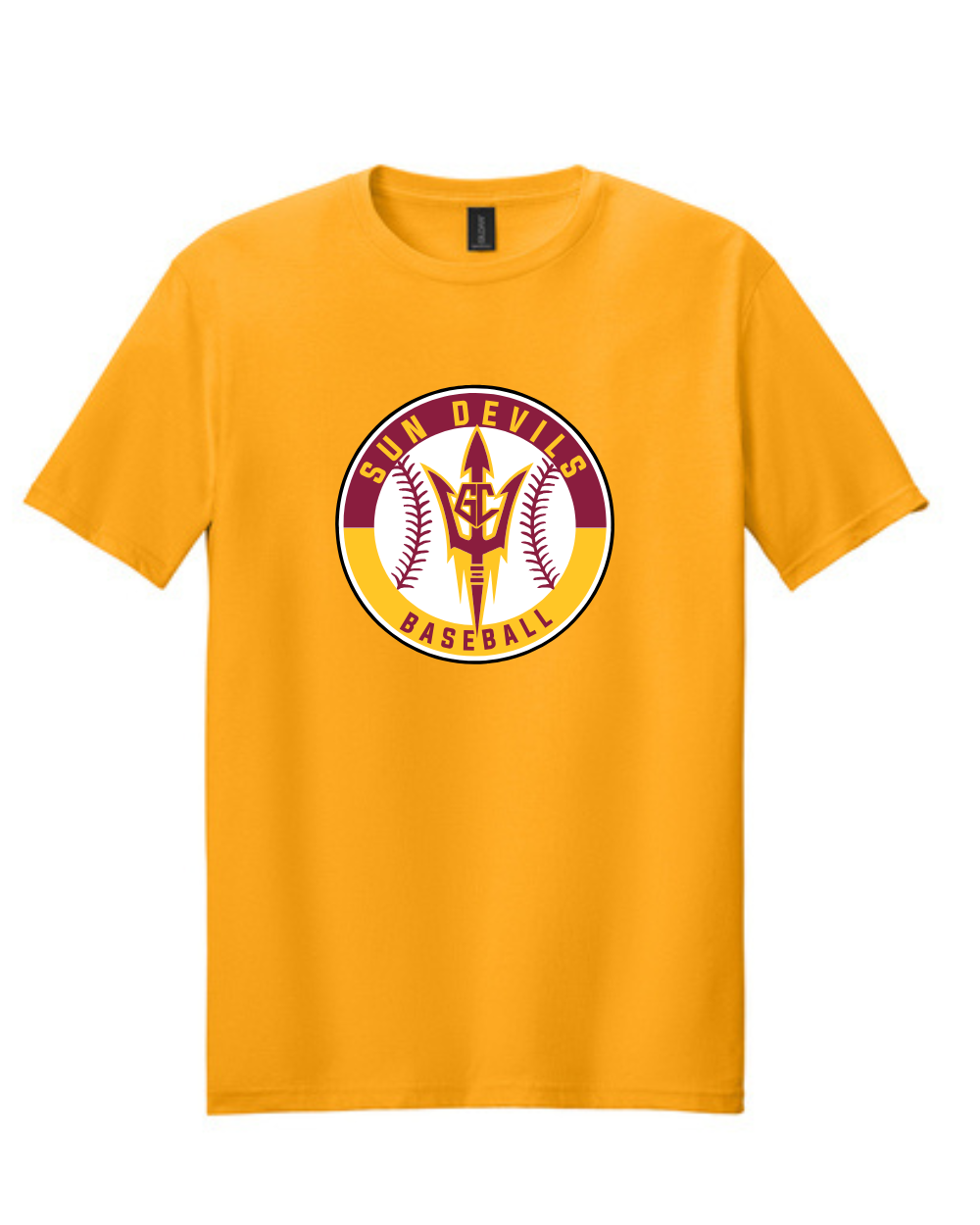 GC Sun Devils Baseball-  Sun Devils Circle Logo Short Sleeve Cotton Tee