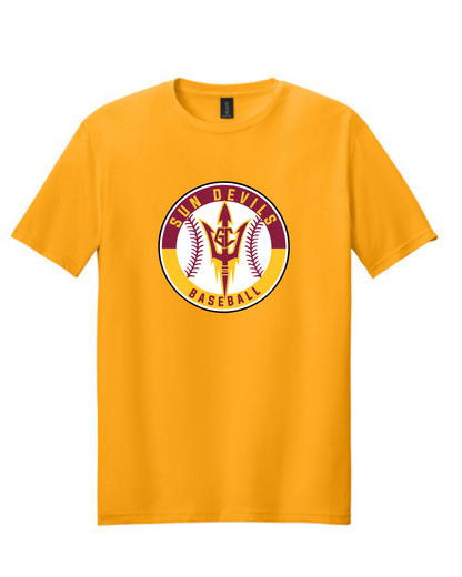 GC Sun Devils Baseball-  Sun Devils Circle Logo Short Sleeve Cotton Tee