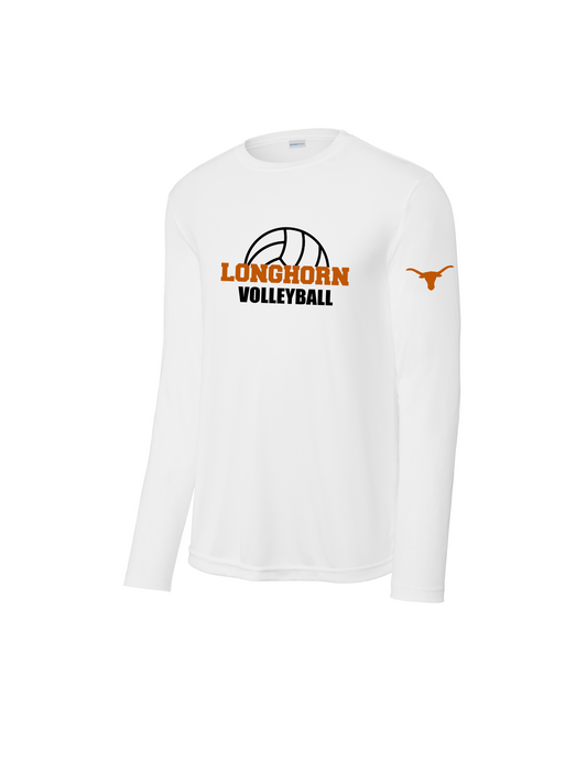 Dobie HS Volleyball - Longhorn Volleyball Long sleeve Performance Tee
