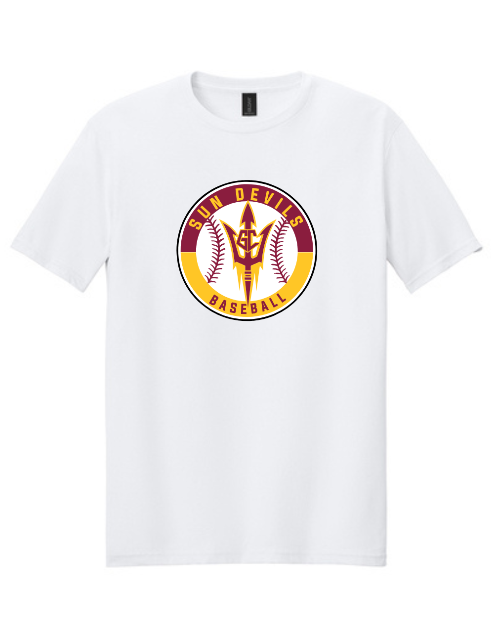 GC Sun Devils Baseball-  Sun Devils Circle Logo Short Sleeve Cotton Tee