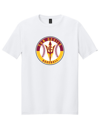 GC Sun Devils Baseball-  Sun Devils Circle Logo Short Sleeve Cotton Tee